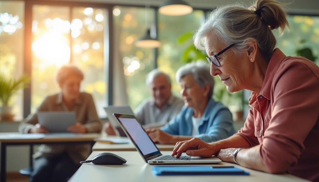participez aux ateliers interactifs d'initiation numérique à beaumont-de-lomagne, spécialement conçus pour les seniors souhaitant développer leurs compétences digitales en toute convivialité.