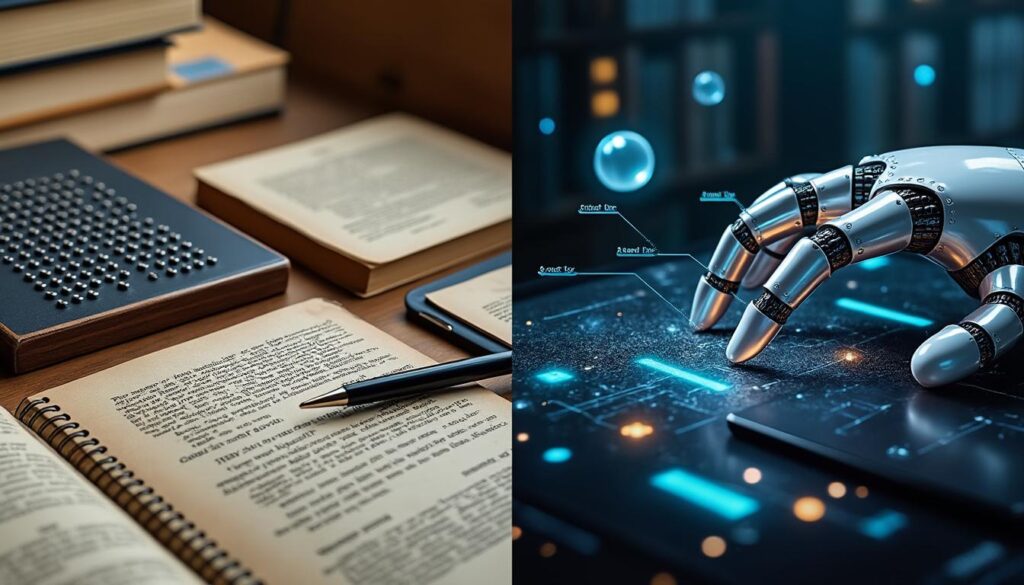 découvrez l'évolution du braille depuis 200 ans et comment l'ère numérique et l'intelligence artificielle révolutionnent l'accessibilité pour les personnes malvoyantes.