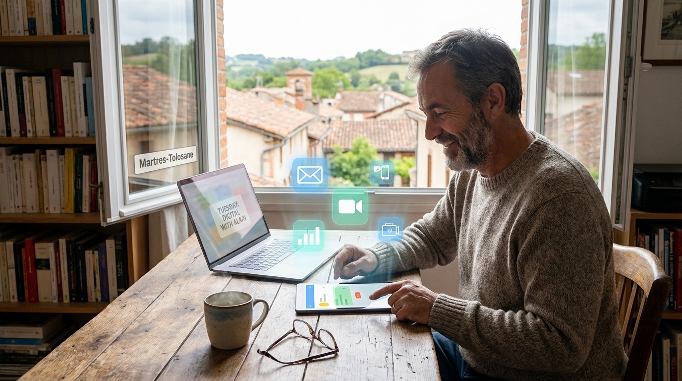 martres-tolosane : explorez les plaisirs du numérique simplifiés chaque mardi avec alain, pour maîtriser facilement les outils numériques et rester connecté en toute simplicité.