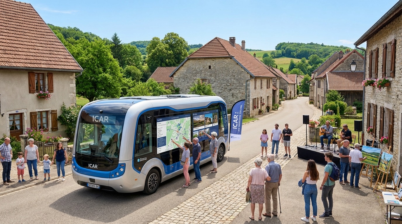 découvrez « icar », le bus numérique itinérant qui apporte technologie et culture directement au cœur des communes du doubs, favorisant l’accès à l’innovation pour tous.