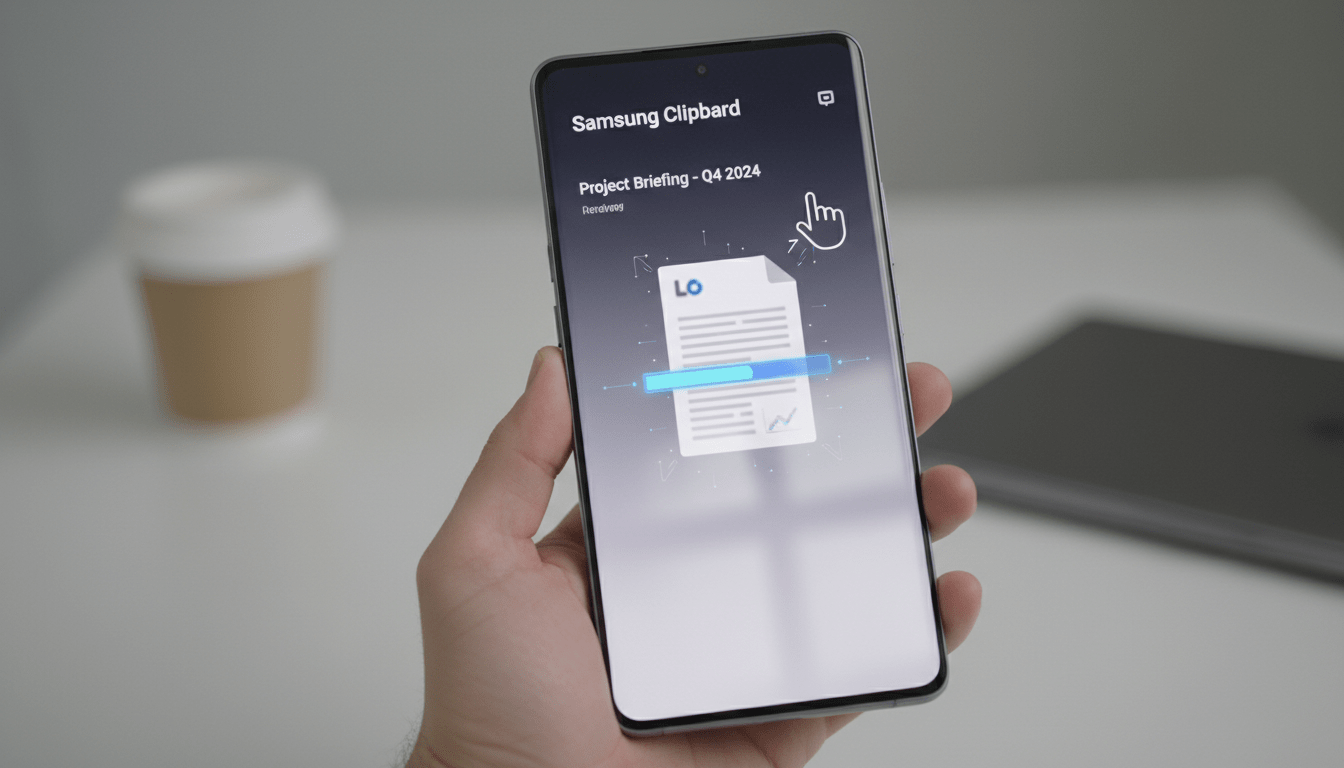 découvrez comment récupérer facilement un document à partir du presse-papier samsung. suivez notre guide simple pour accéder et gérer vos contenus copiés rapidement.