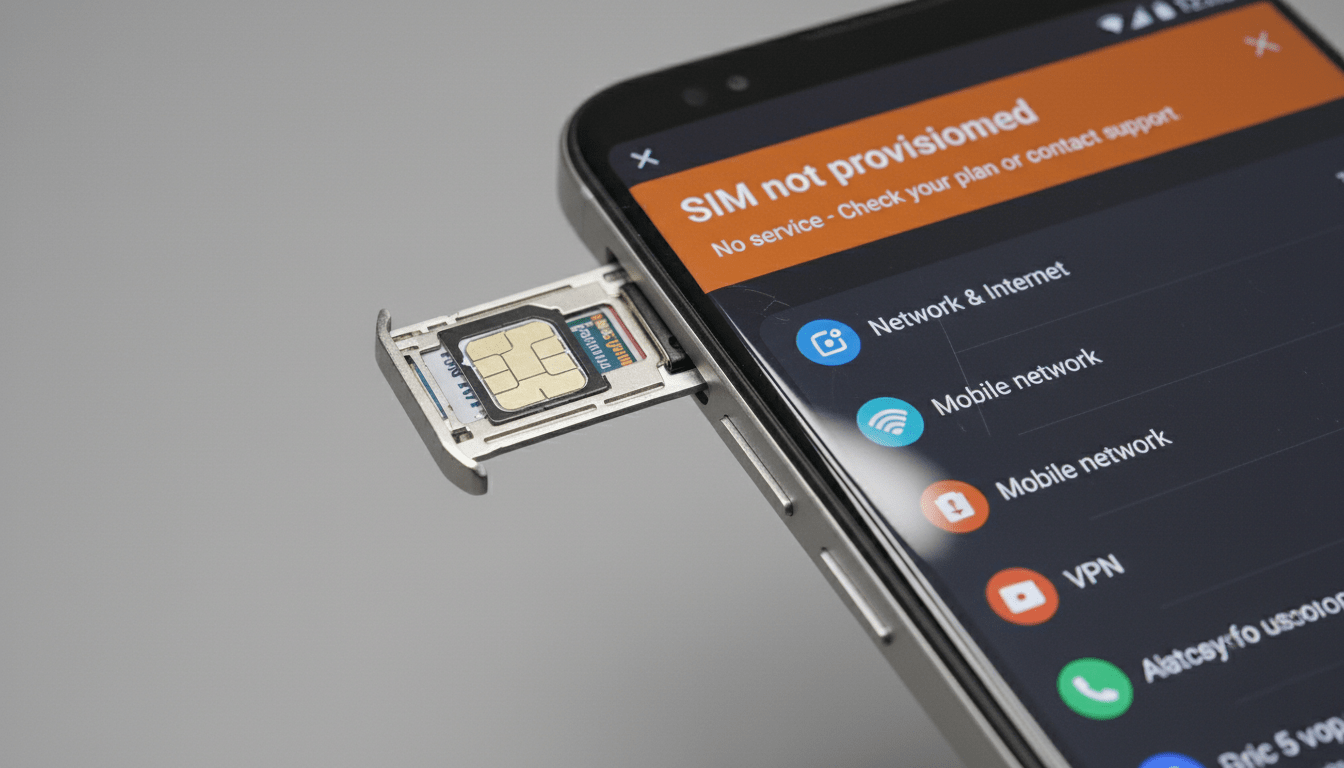 découvrez ce que signifie le message 'carte sim non provisionnée' et les solutions pour résoudre ce problème afin de rétablir la connexion mobile rapidement.