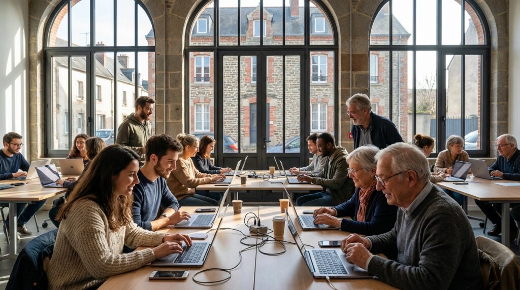 participez aux ateliers numériques tous les mardis matins dans une commune du nord de l’agglomération nantaise pour améliorer vos compétences digitales dans une ambiance conviviale.