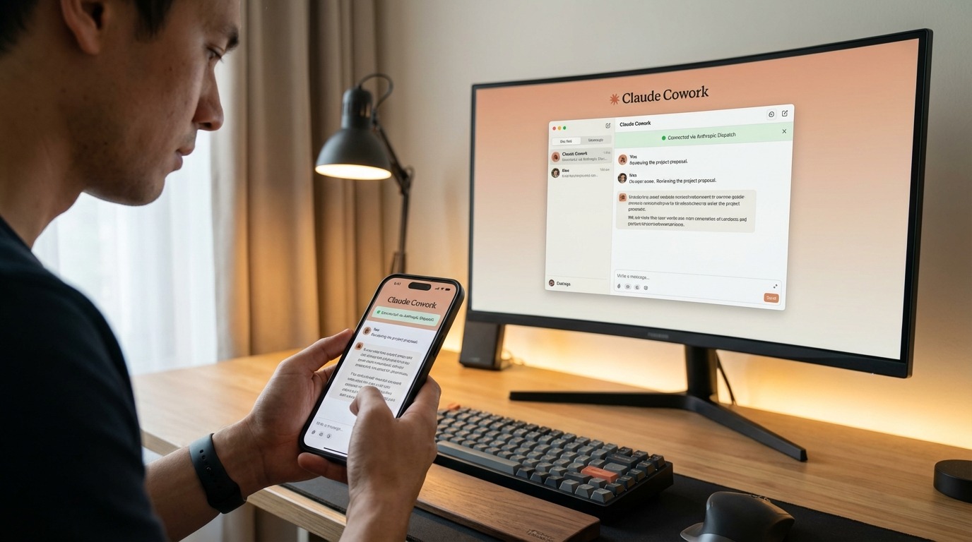 découvrez comment dispatch d'anthropic vous permet de contrôler claude cowork facilement et efficacement depuis votre smartphone, pour une gestion simplifiée et mobile.
