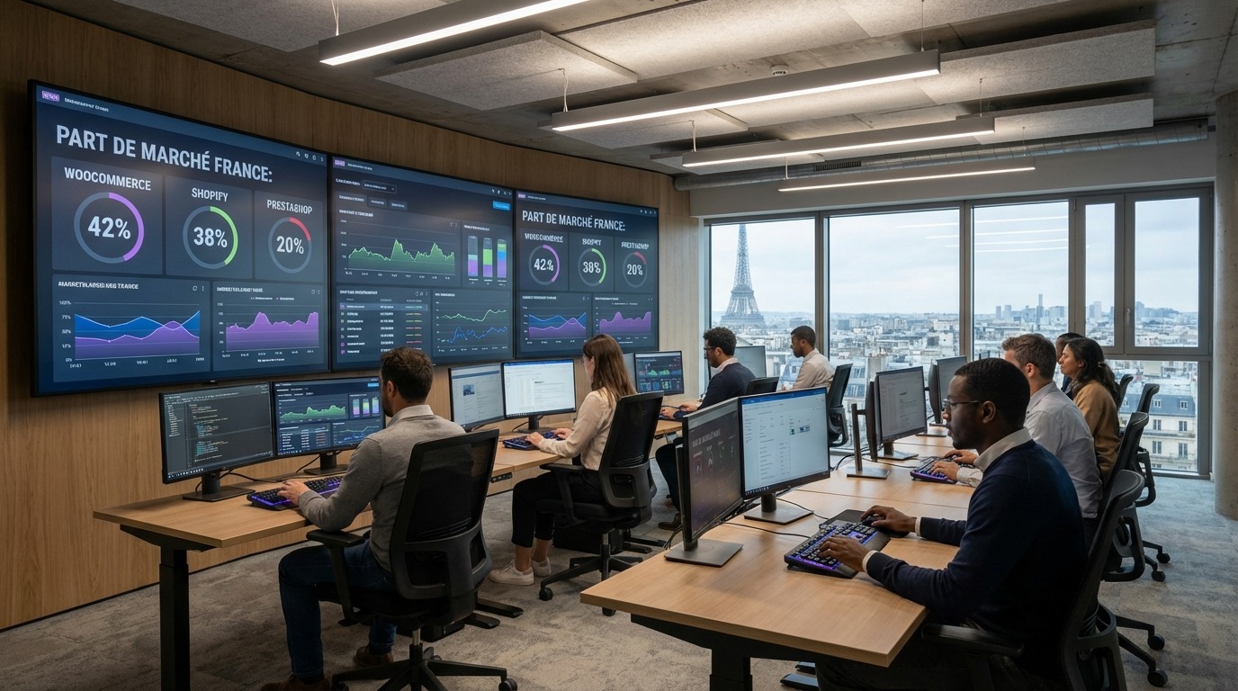 découvrez lequel des cms woocommerce, shopify ou prestashop domine le marché du e-commerce en france et trouvez la solution idéale pour votre boutique en ligne.