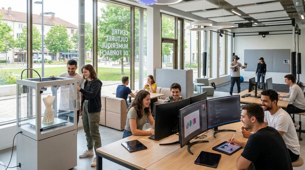 découvrez comment la maison des cultures numériques de forbach attire les jeunes avec ses ateliers créatifs et innovants, alliant technologie et expression artistique pour encourager l'innovation et l'apprentissage.