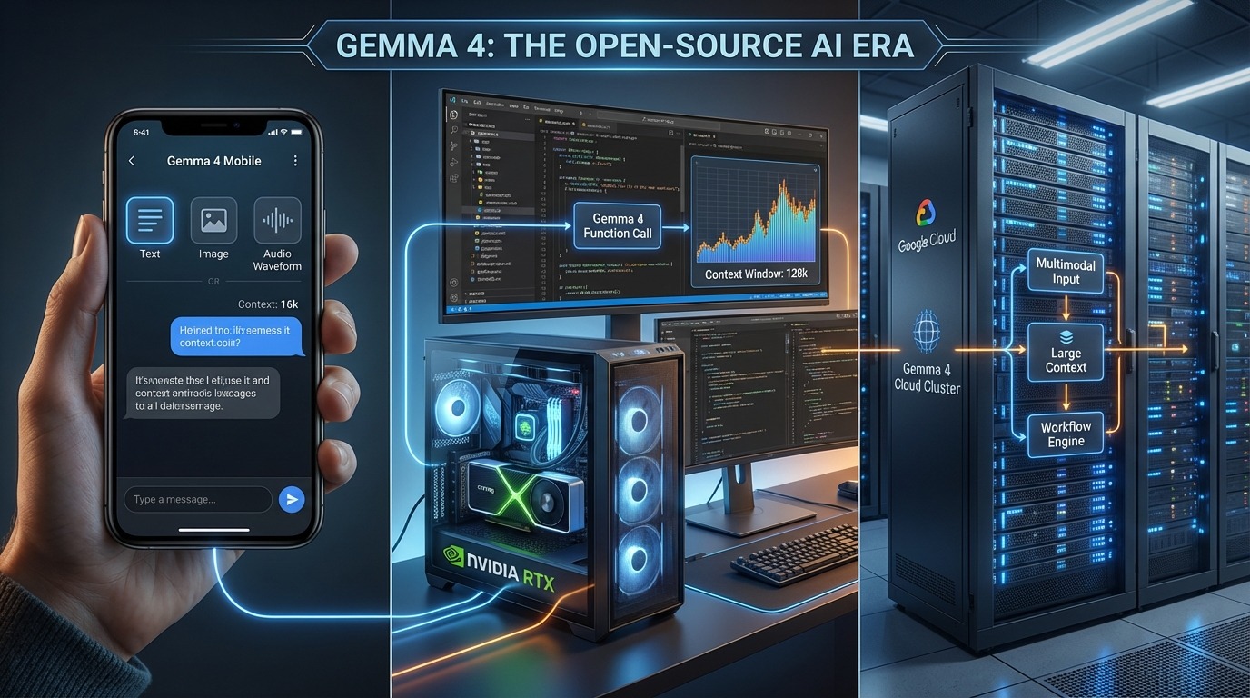 découvrez gemma 4, les nouveaux modèles open source lancés par google, optimisés pour mobiles, pc et cloud, offrant des performances avancées et une grande flexibilité pour vos projets technologiques.