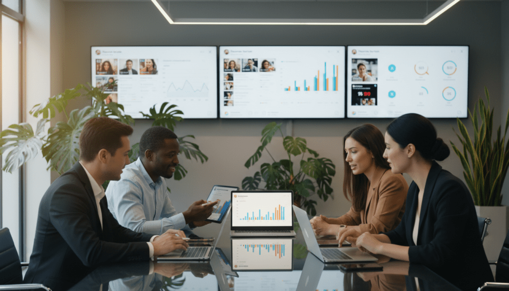 découvrez nos experts dédiés à maximiser le potentiel de vos réseaux sociaux pour booster votre visibilité et votre engagement en ligne.