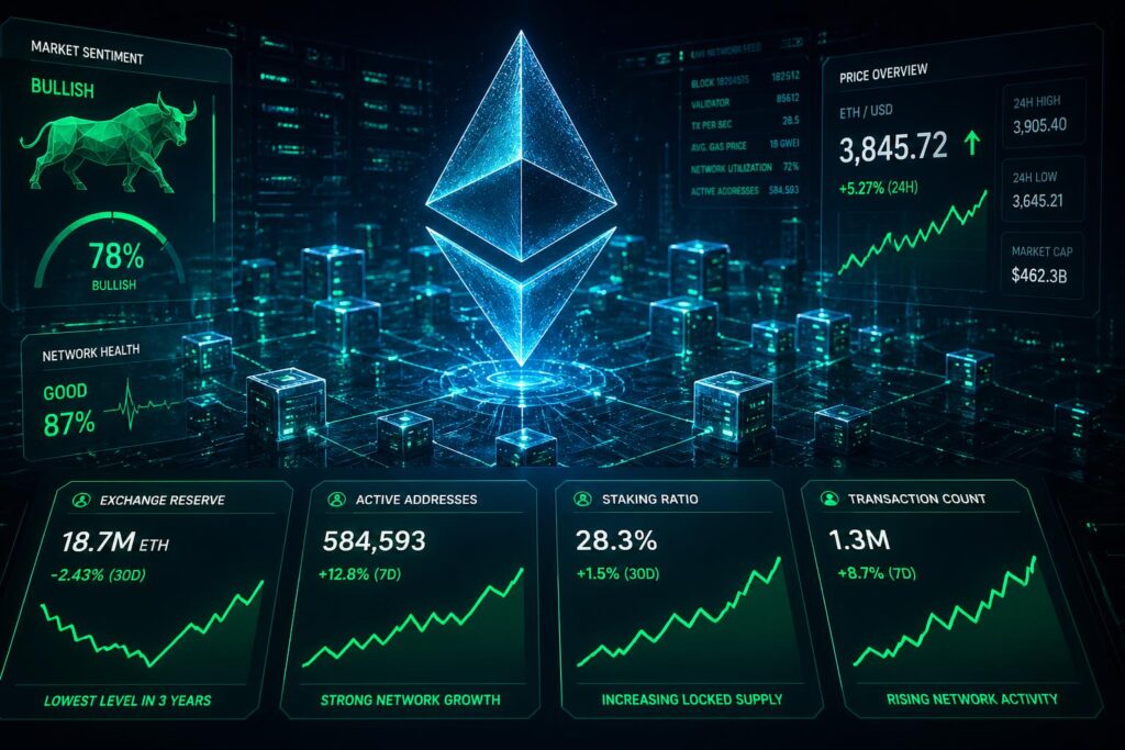 découvrez comment quatre indicateurs on-chain révèlent des signaux haussiers prometteurs pour ethereum, malgré les préoccupations liées à la pression de vente.