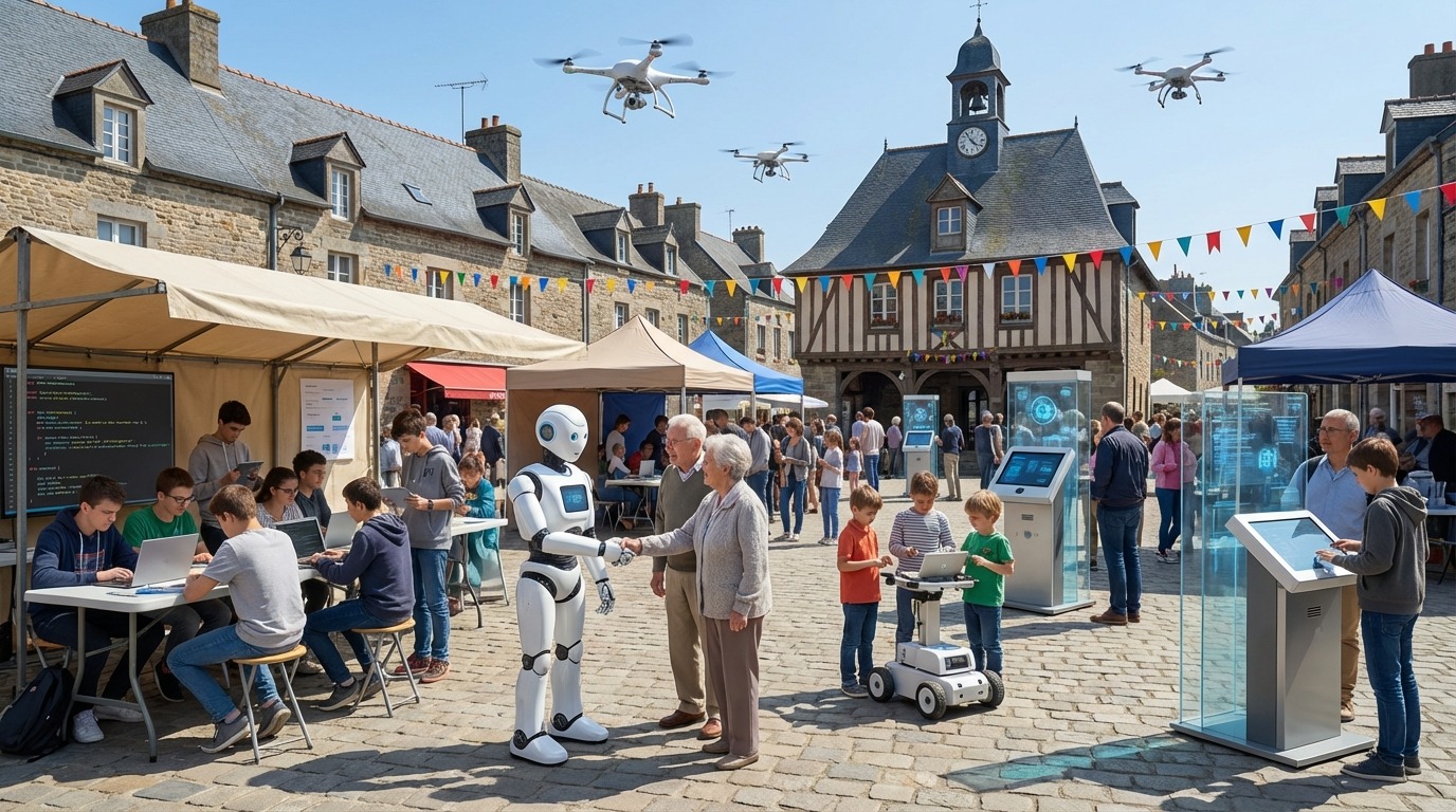 découvrez le retour du village numérique à saint-hilaire-du-harcouët avec des animations autour de la robotique, des drones, du codage et des services en ligne pour tous les âges.