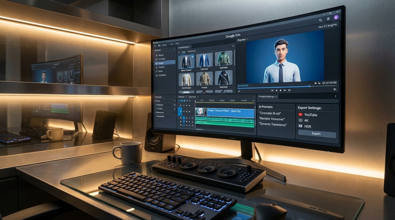 découvrez veo 3.1, la nouvelle innovation de google vids qui génère automatiquement des clips vidéo et crée des avatars ia pour une expérience multimédia révolutionnaire.