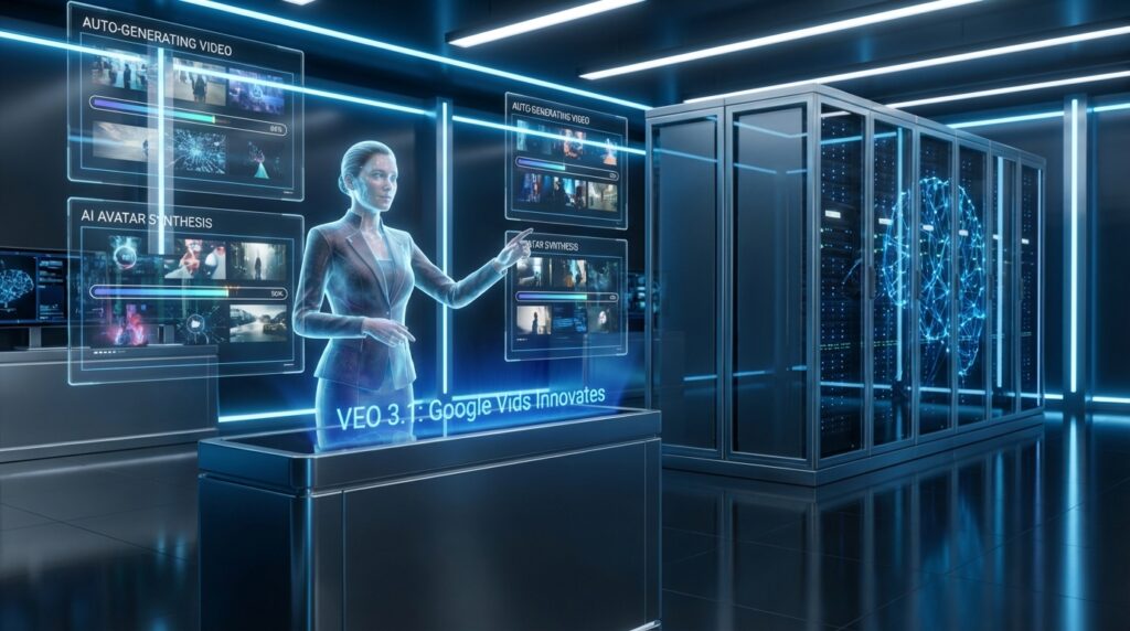 découvrez veo 3.1, la nouvelle innovation de google vids qui automatise la création de clips vidéo et génère des avatars ia pour une expérience multimédia révolutionnaire.