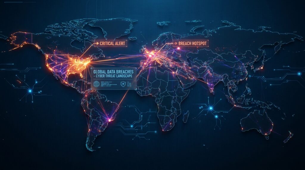 découvrez quels pays seront les plus touchés par les violations de données en 2026 et les tendances majeures des cyberattaques à venir.