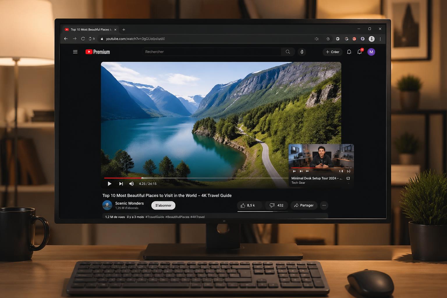 youtube lance gratuitement le mode picture-in-picture pour tous les utilisateurs, permettant de regarder des vidéos en multitâche facilement.