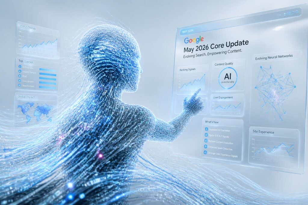 découvrez la nouvelle mise à jour majeure des algorithmes de google, la may 2026 core update, et ses impacts sur le seo pour optimiser efficacement votre visibilité en ligne.