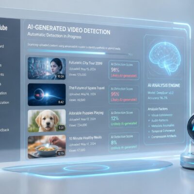 youtube met en place une détection automatique des vidéos générées par intelligence artificielle, sans nécessiter de déclaration préalable des créateurs, pour mieux contrôler le contenu sur sa plateforme.