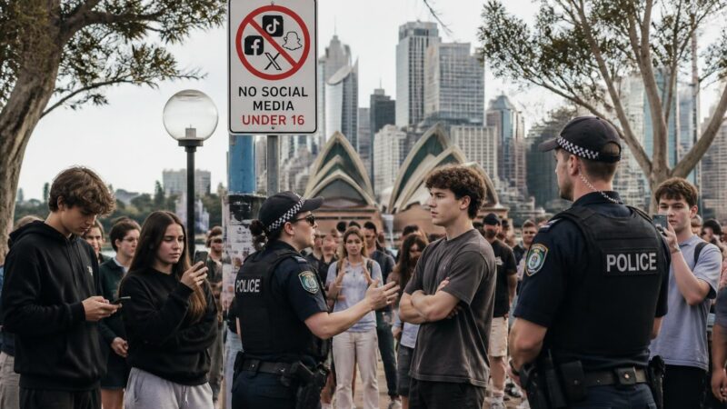 en australie, l'interdiction des réseaux sociaux, malgré les annonces ambitieuses, rencontre des difficultés à atteindre ses objectifs et à limiter leur influence.