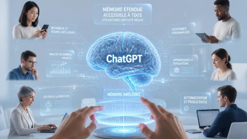 découvrez comment chatgpt améliore sa mémoire et offre désormais cette fonctionnalité à tous les utilisateurs gratuits, pour une expérience plus fluide et personnalisée.