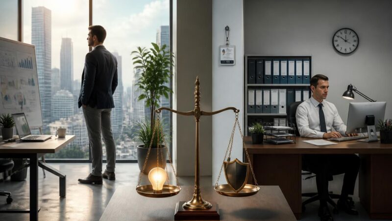 découvrez les avantages et les risques de l'entrepreneuriat et du salariat pour choisir l'option qui offre la meilleure sécurité professionnelle et financière.