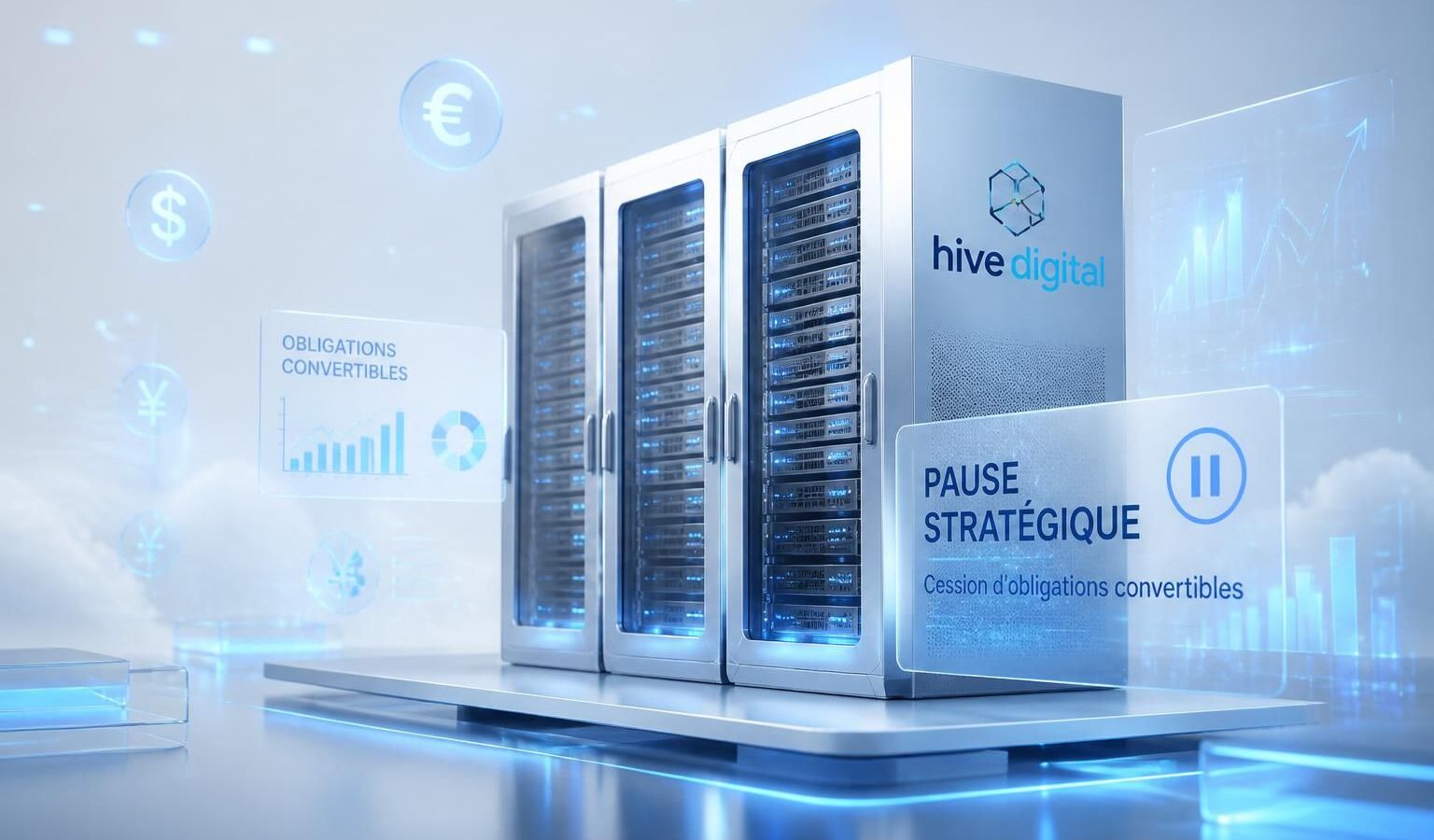 hive digital, promoteur de centres de données, fait une pause stratégique suite à la cession d’obligations convertibles, réévaluant ses prochaines étapes de développement.