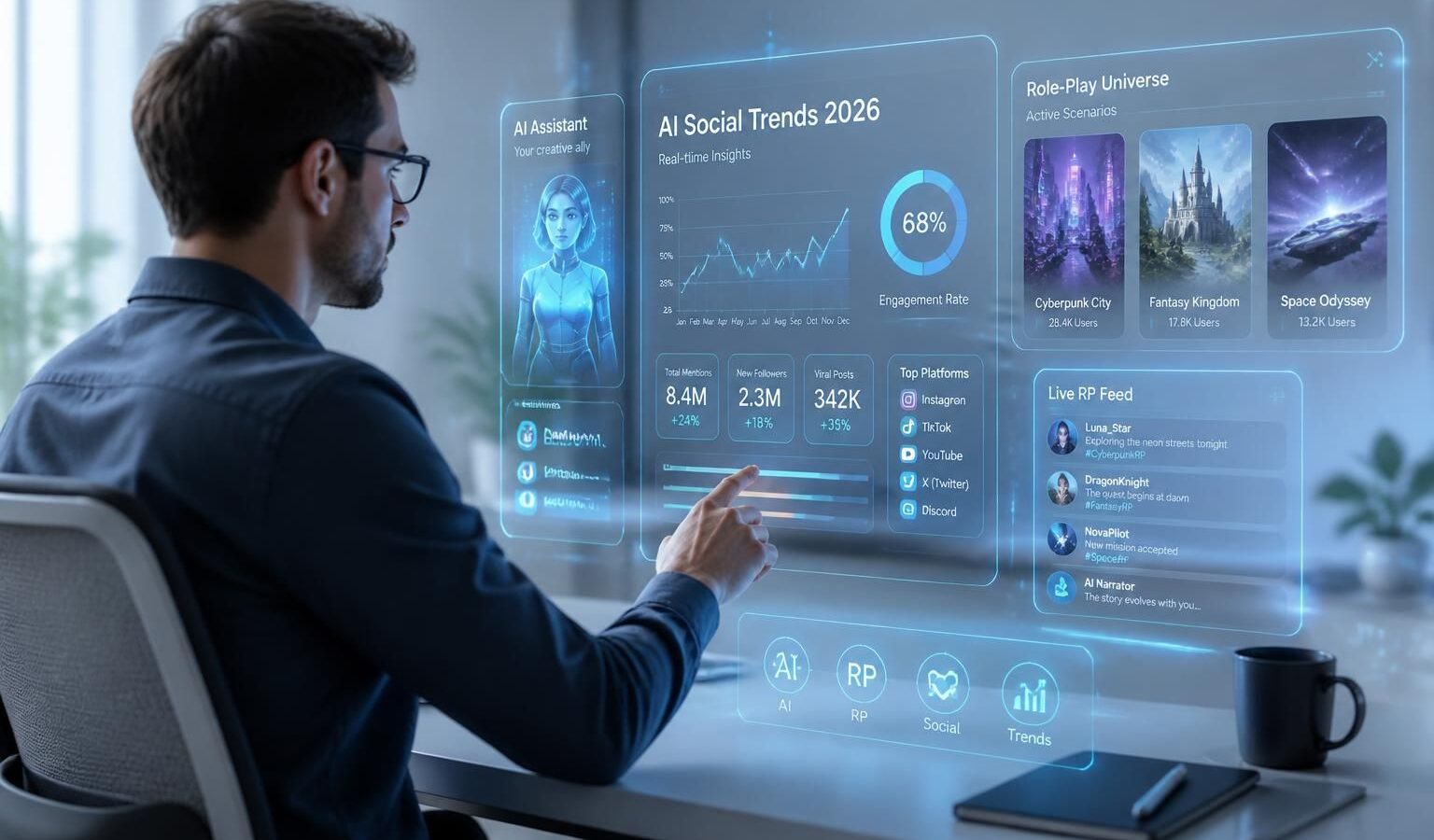 explorez comment l'intelligence artificielle transforme les relations publiques et les réseaux sociaux avec les tendances médias incontournables prévues pour 2026.