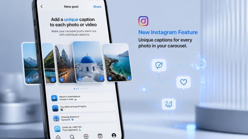 découvrez la nouvelle fonctionnalité d'instagram qui permet d'ajouter une légende unique à chaque image d'un carrousel, pour une meilleure personnalisation et interaction.