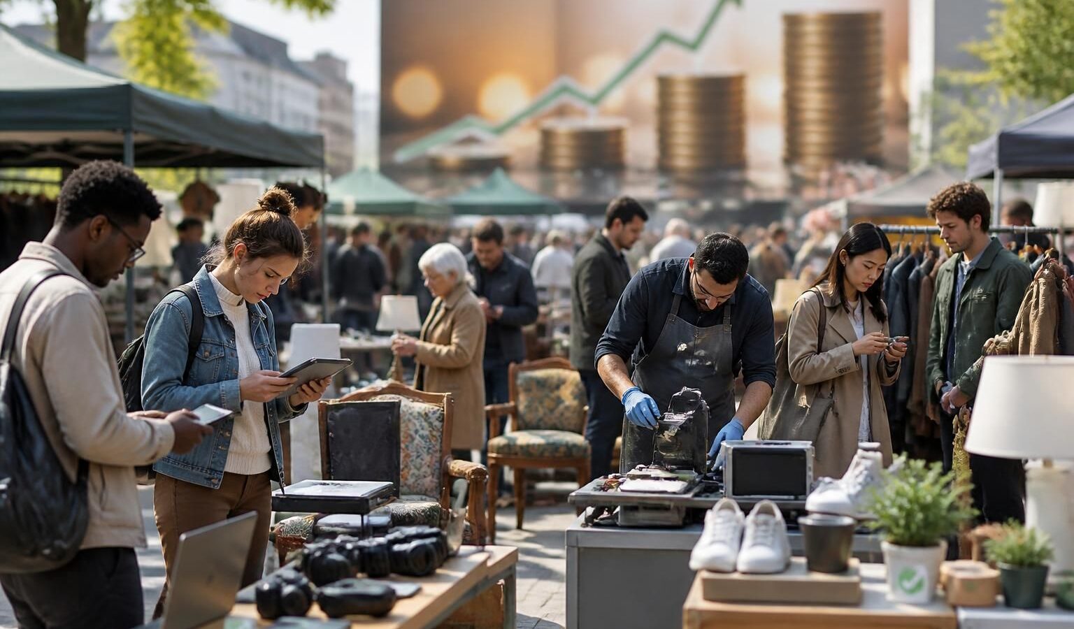 découvrez comment le marché de la seconde main, désormais à 121 milliards d'euros, pose un défi crucial pour garantir la qualité des produits reconditionnés.