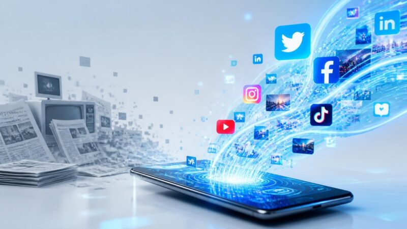 découvrez comment les réseaux sociaux ont pris le dessus sur les médias traditionnels en devenant la principale source d'information pour des millions de personnes.