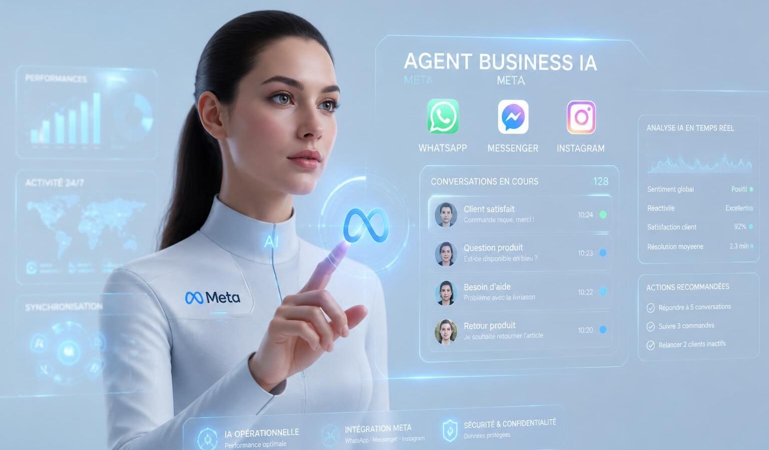découvrez business agent, l'ia innovante de meta conçue pour optimiser la gestion des interactions clients sur whatsapp, messenger et instagram, améliorant ainsi la communication et l'efficacité des entreprises.