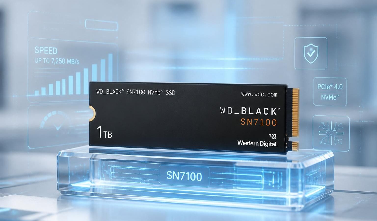 profitez de l'offre immanquable sur le ssd interne wd black sn7100 de 1 to à seulement 169,60 €. boostez la performance de votre pc avec ce disque rapide et fiable, idéal pour les gamers et les professionnels.
