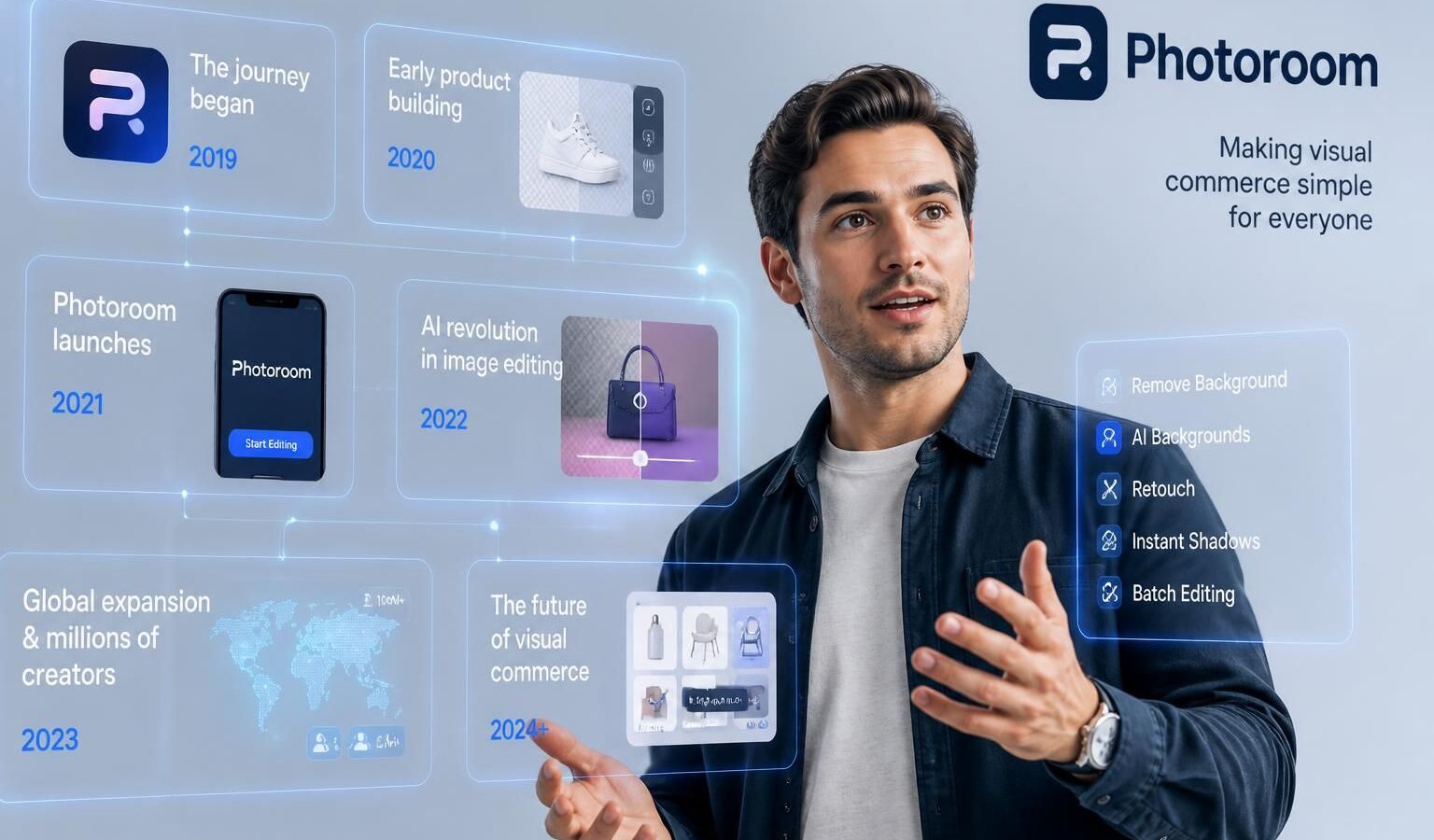découvrez le parcours inspirant de photoroom raconté par son cofondateur lors de vivatech, un événement incontournable de l'innovation et de la technologie.