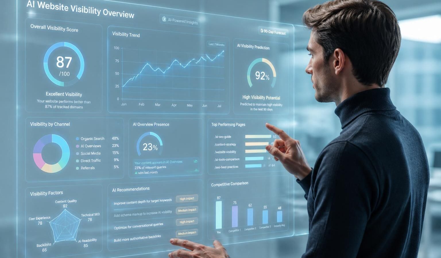découvrez notre guide complet ai overviews pour évaluer efficacement la visibilité de votre site web et améliorer votre présence en ligne grâce à l'intelligence artificielle.