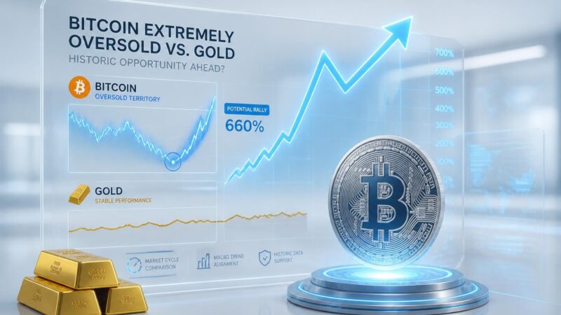 analyse de la situation actuelle du bitcoin en zone de survente extrême par rapport à l’or, et exploration d’un potentiel rallye historique pouvant atteindre 660 %.