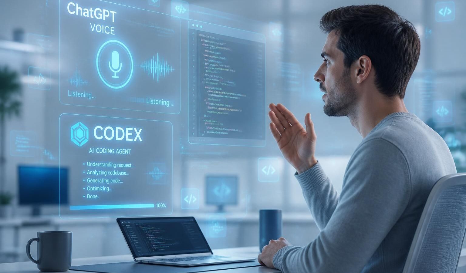 découvrez chatgpt voice et pilotez votre pc ainsi que codex simplement par la voix pour une expérience mains libres intuitive et efficace.