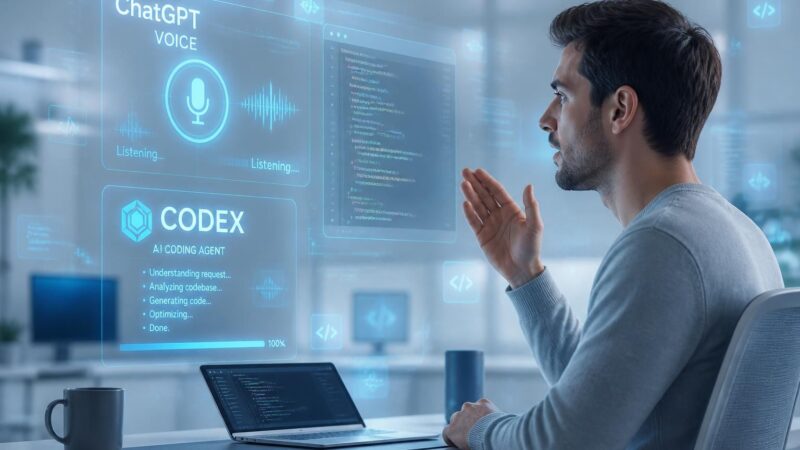 découvrez chatgpt voice et pilotez votre pc ainsi que codex simplement par la voix pour une expérience mains libres intuitive et efficace.