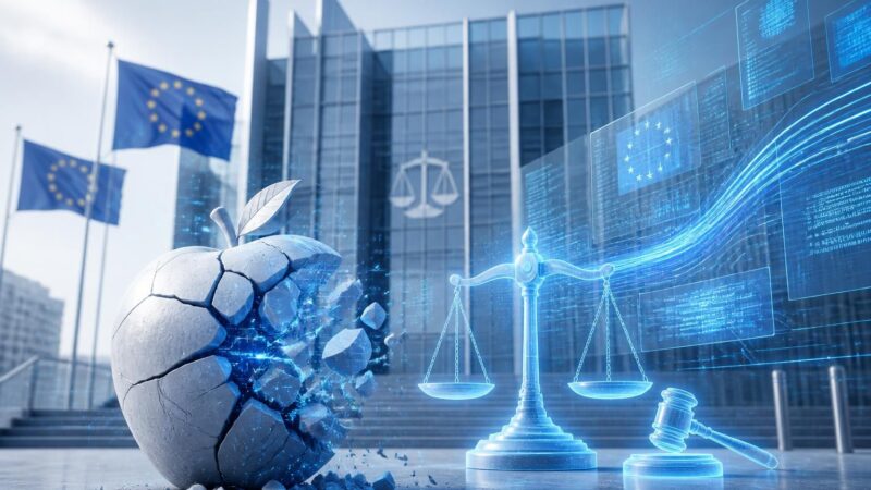 la cour de justice de l'ue confirme le digital markets act (dma) en rejetant tous les recours d'apple, renforçant ainsi la régulation de la concurrence dans le secteur technologique.
