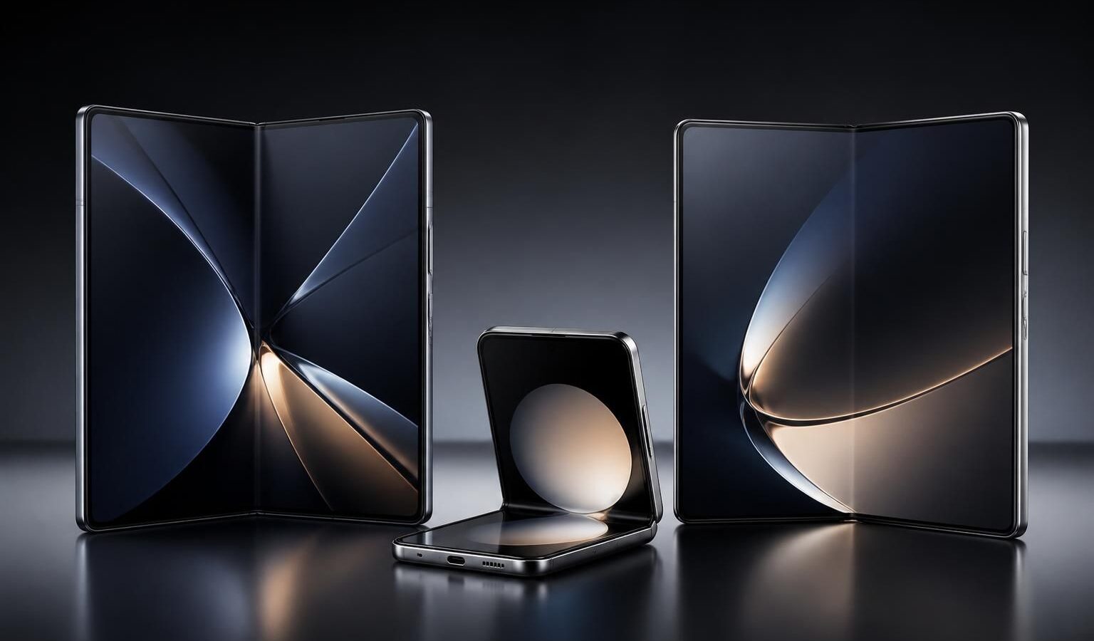 découvrez les premières images marketing des galaxy z fold 8, z flip 8 et z fold 8 ultra, dévoilées avant l'événement unpacked. préparez-vous à explorer les innovations et le design révolutionnaire de la nouvelle génération de smartphones pliables samsung.