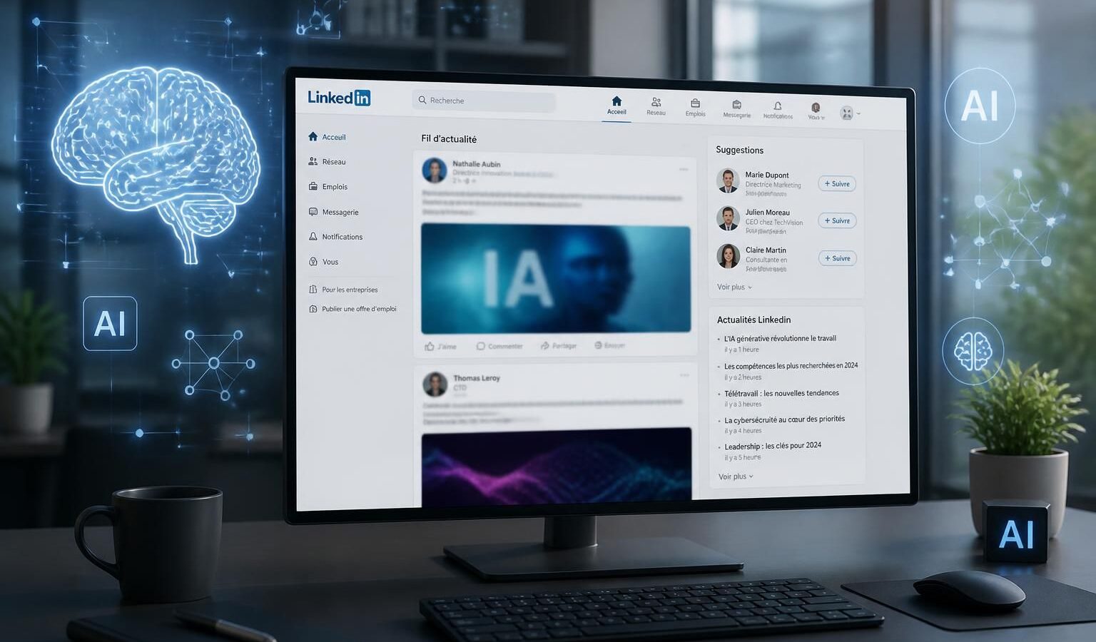 découvrez comment linkedin devient le terrain de jeu des contenus générés par l'ia et l'impact de cette tendance sur la qualité des publications.