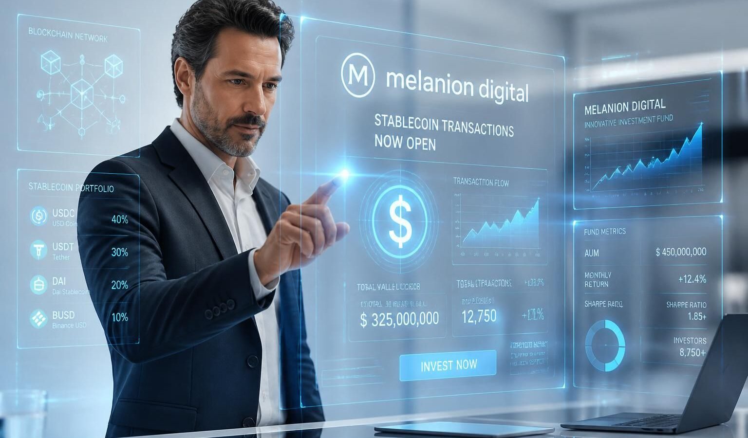 melanion digital lance l'ouverture des souscriptions en stablecoins pour son fonds innovant, offrant une nouvelle opportunité d'investissement sécurisé et moderne.