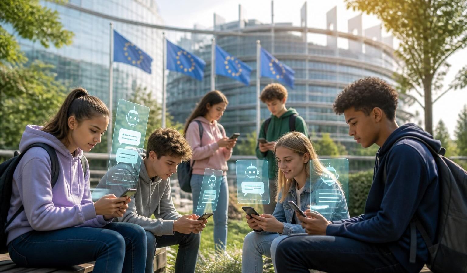 découvrez la nouvelle réglementation européenne abaissant l'âge minimum à 13 ans pour accéder aux réseaux sociaux et encadrant légalement l'utilisation des chatbots.