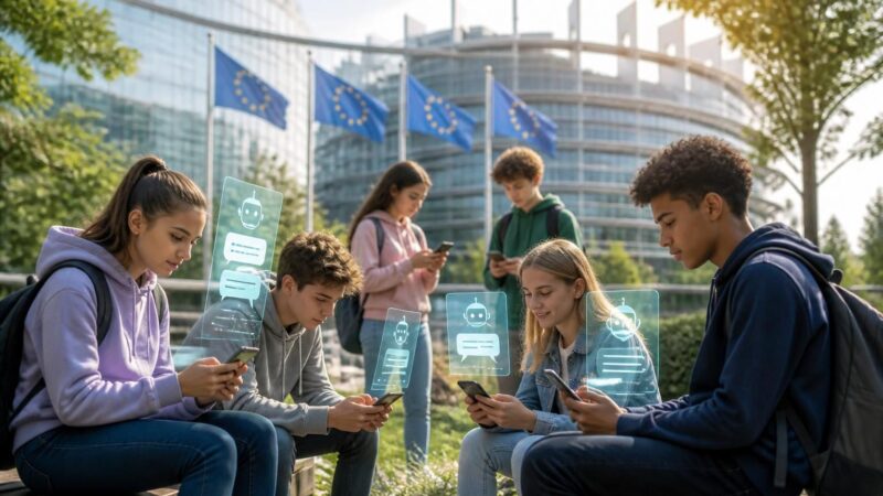 découvrez la nouvelle réglementation européenne abaissant l'âge minimum à 13 ans pour accéder aux réseaux sociaux et encadrant légalement l'utilisation des chatbots.