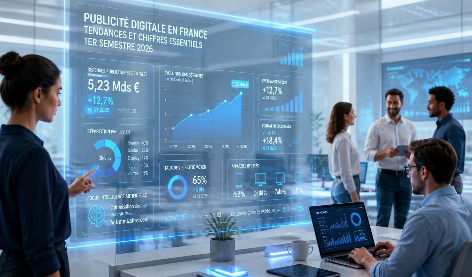 découvrez les tendances clés et les chiffres incontournables de la publicité digitale en france pour le premier semestre 2026, afin d'optimiser vos stratégies marketing.
