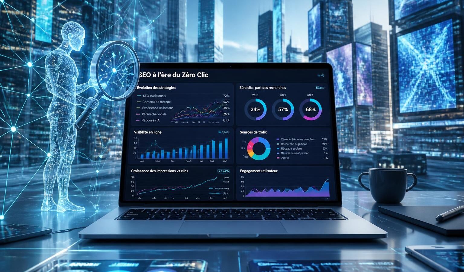 découvrez comment l'intelligence artificielle révolutionne les stratégies seo et booste la visibilité en ligne à l'ère du « zéro clic », transformant les pratiques traditionnelles pour un référencement plus efficace.