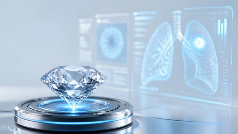 découvrez comment un test du diamant rapide de 5 secondes peut aider à détecter le cancer du poumon tôt et améliorer les chances de réussite du traitement.