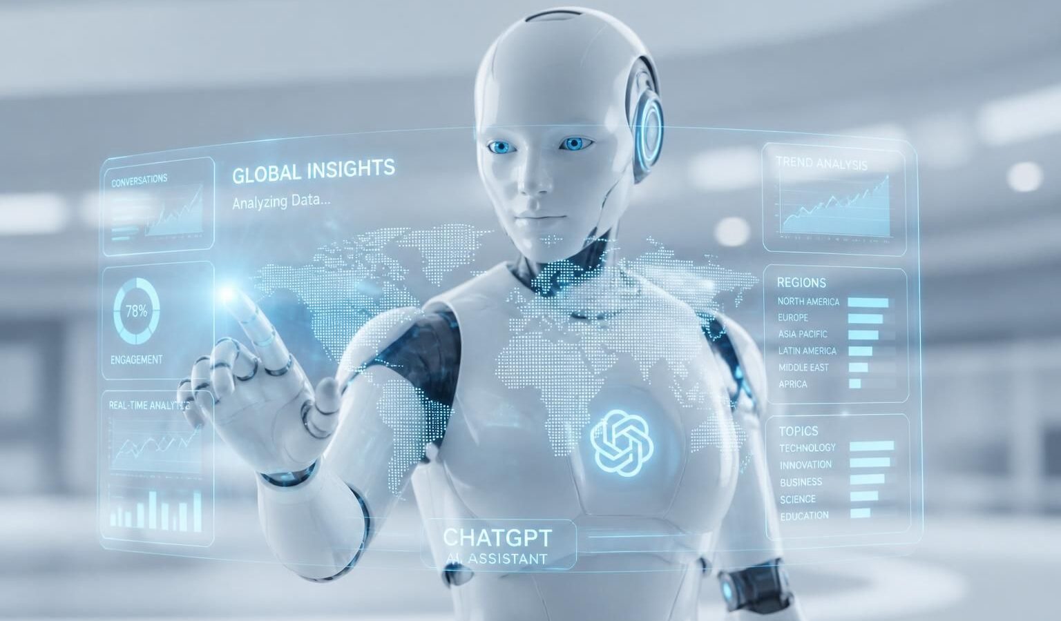 découvrez une analyse approfondie des dernières données d'openai sur l'utilisation mondiale de chatgpt, révélant des tendances clés et des insights exclusifs.