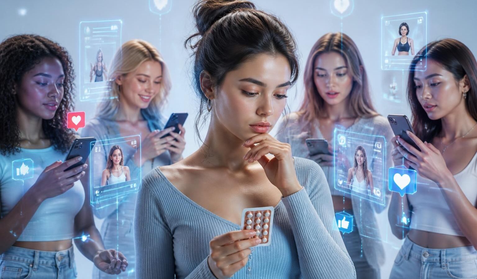 découvrez comment les réseaux sociaux impactent les choix contraceptifs des jeunes femmes, les incitant à délaisser la pilule au profit d'autres méthodes.