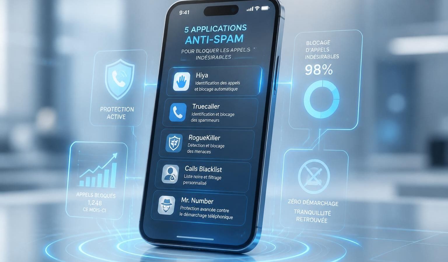 découvrez les 5 meilleures applications pour bloquer efficacement le démarchage téléphonique et stopper les appels indésirables en toute simplicité.