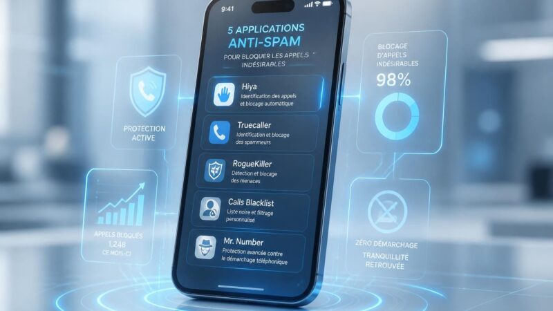 découvrez les 5 meilleures applications pour bloquer efficacement le démarchage téléphonique et stopper les appels indésirables en toute simplicité.