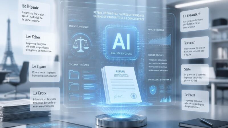 découvrez les enjeux de la saisine de l’autorité de la concurrence par la presse française concernant les outils d’ia de google, et ce que cela signifie pour le marché et la régulation technologique.