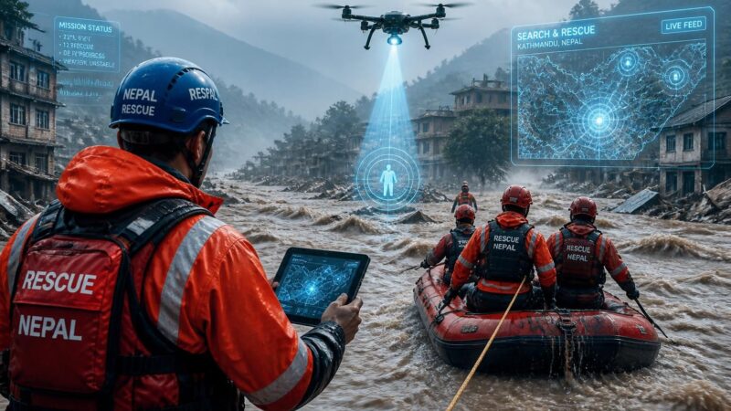 inondation dévastatrice au népal : découvrez les efforts intenses des secours engagés pour venir en aide aux victimes et contrôler les dégâts causés par cette catastrophe naturelle.